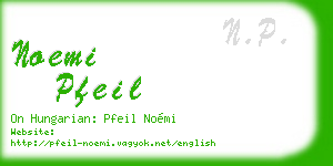 noemi pfeil business card